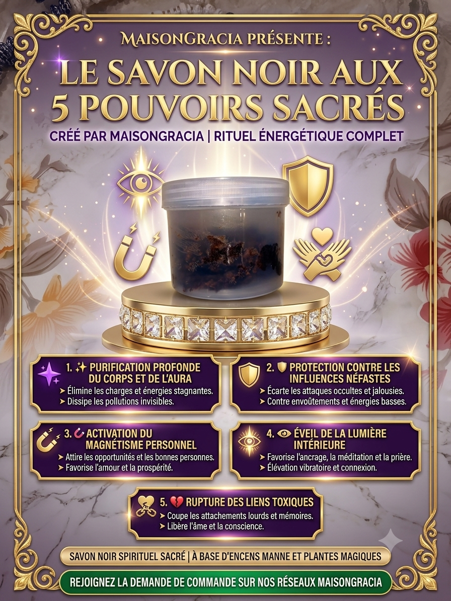 Savon 🧼 5pouvoirs⛓️‍💥