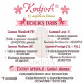 Fiche de Prix des différentes tailles et épaisseur de nos Kodjo